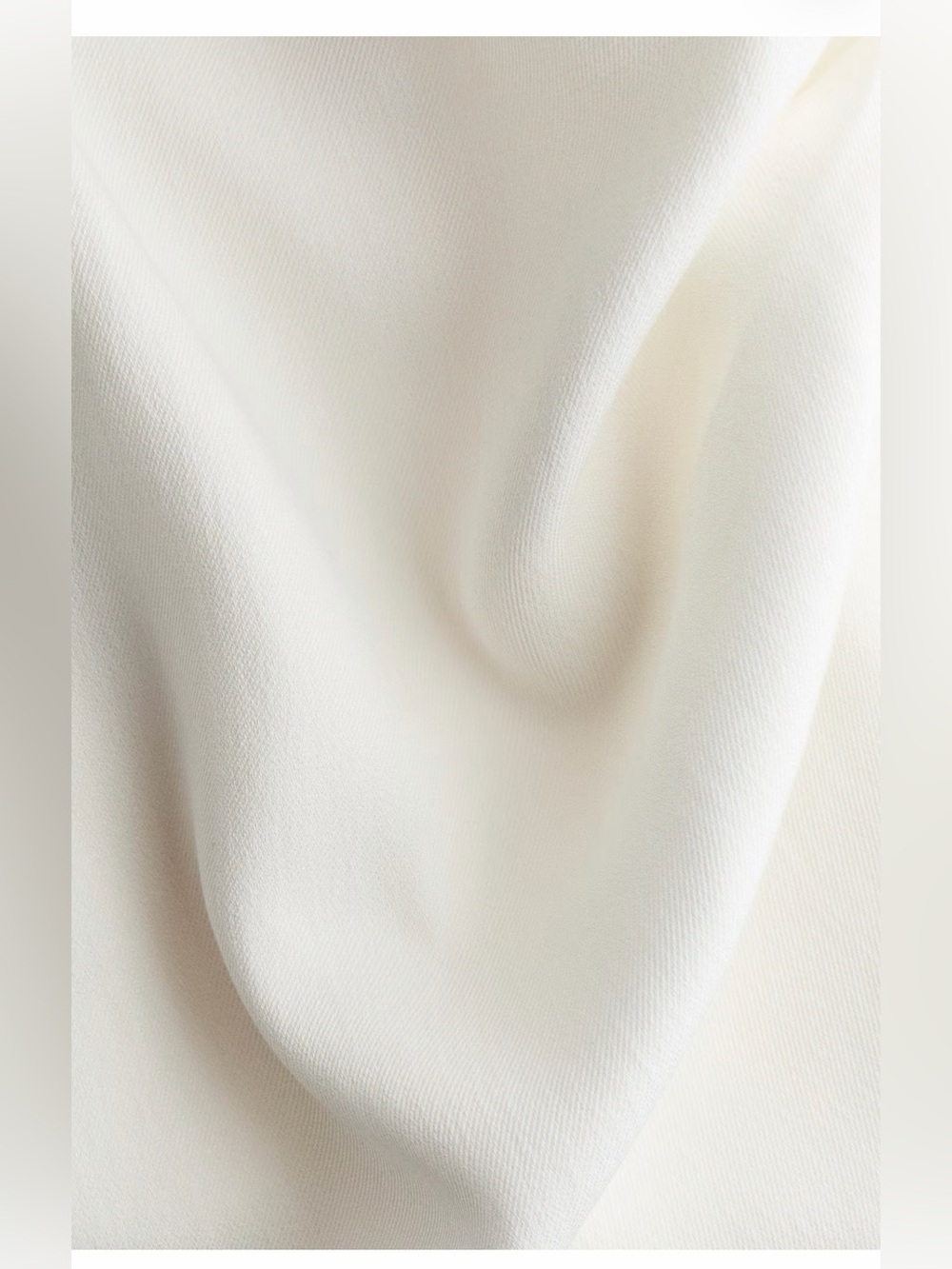 VIRAL CHIC SUMMER ESSENTIAL H&M Edition TWIST DETAILTWILL White Dress Sz Medium - Picture 6 of 9